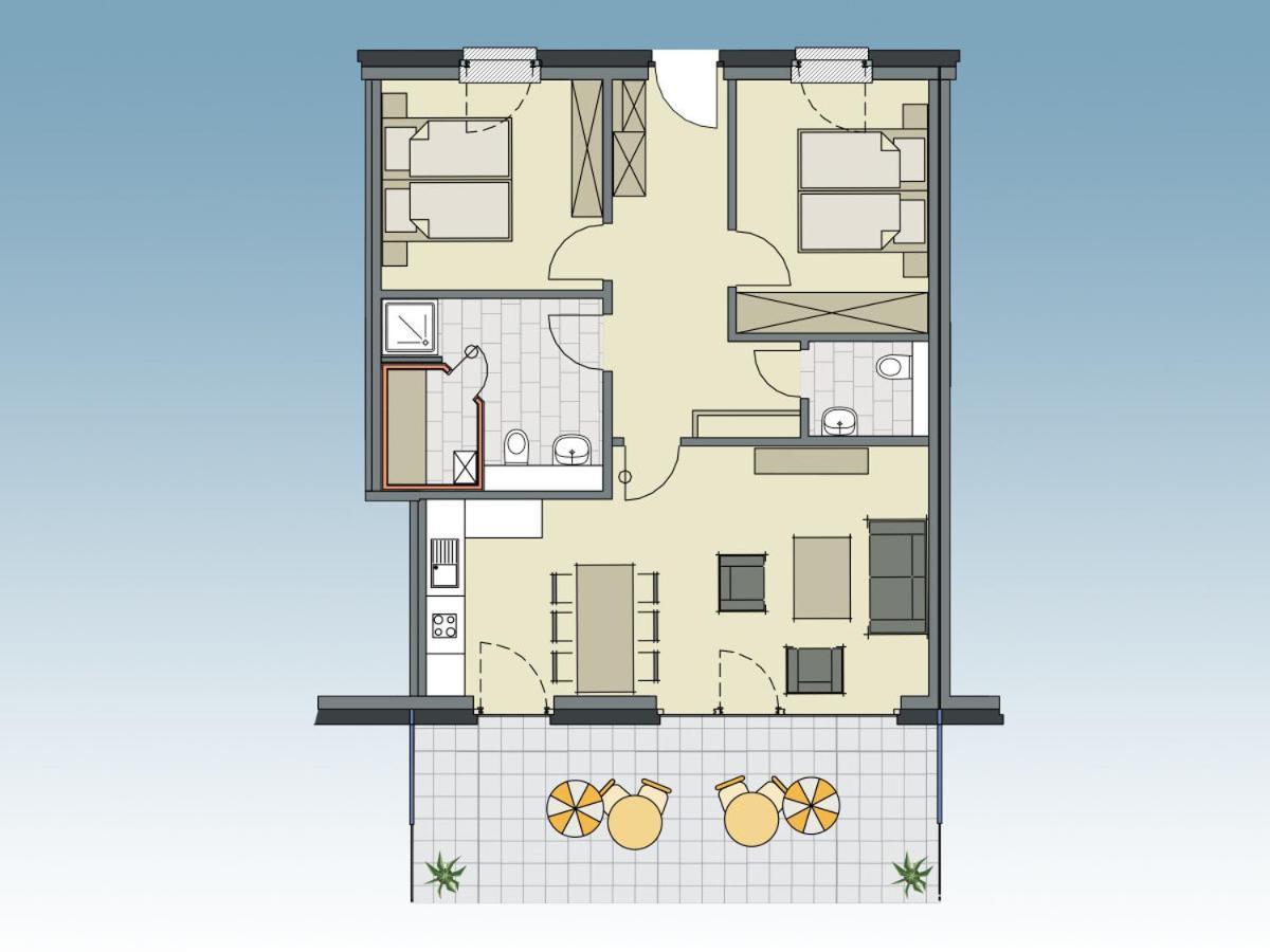 5 Sterne Penthouse Deichsuite Büsum Eksteriør bilde
